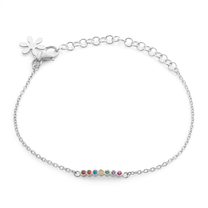 Susanne Friis Bjørner Armbånd med Regnbue Farvet Zirkonia 1562-1
