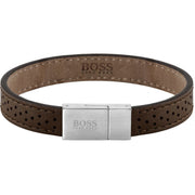 BOSS Jewels Essentials Læderarmbånd 20cm 1580034M