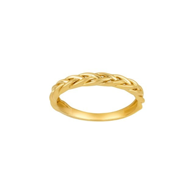 Siersbøl 8kt Guld Ring med Flettet mønster 10580050300