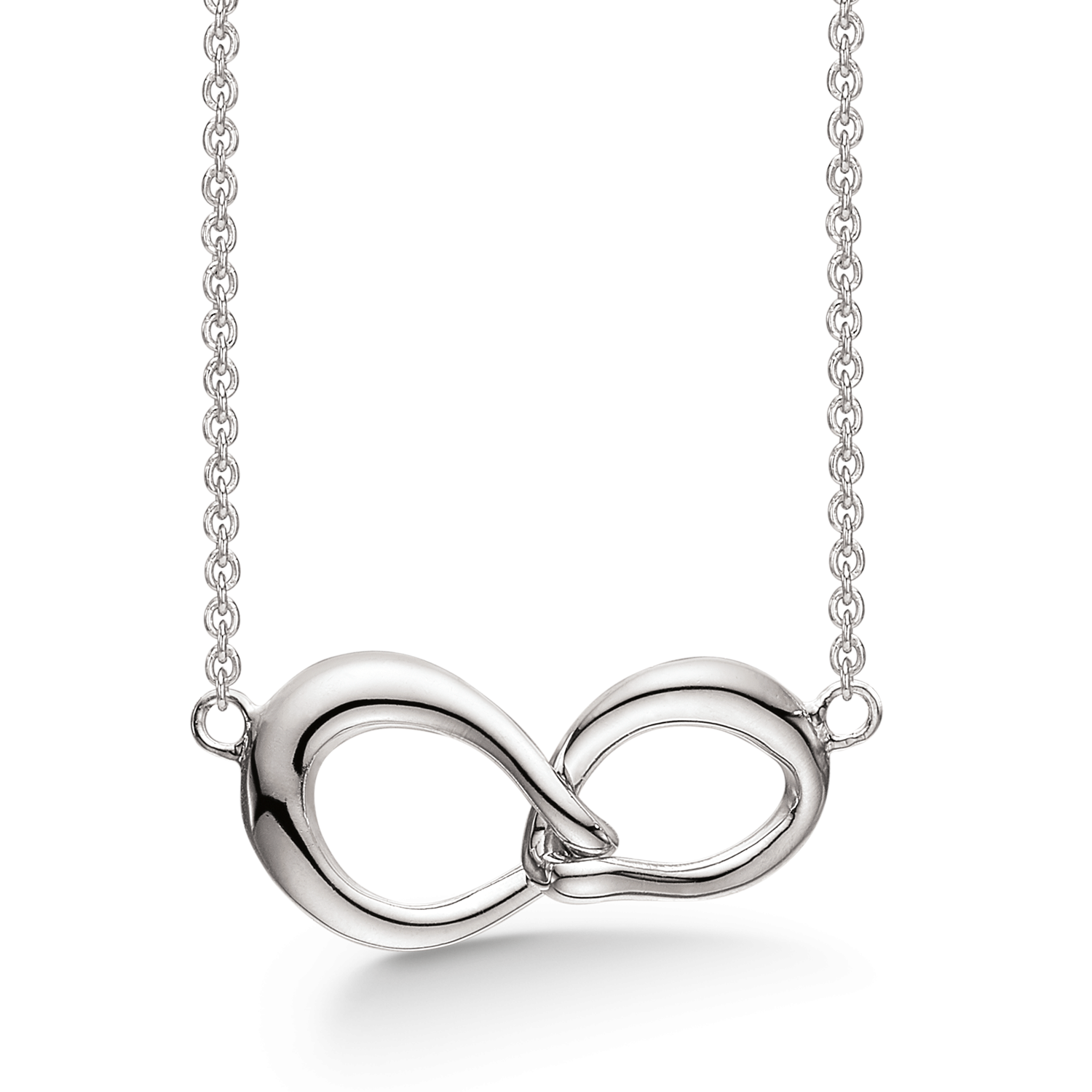 Støvring Design Sølv Collier med 2 Ovale Led 16192145