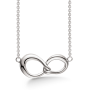 Støvring Design Sølv Collier med 2 Ovale Led 16192145