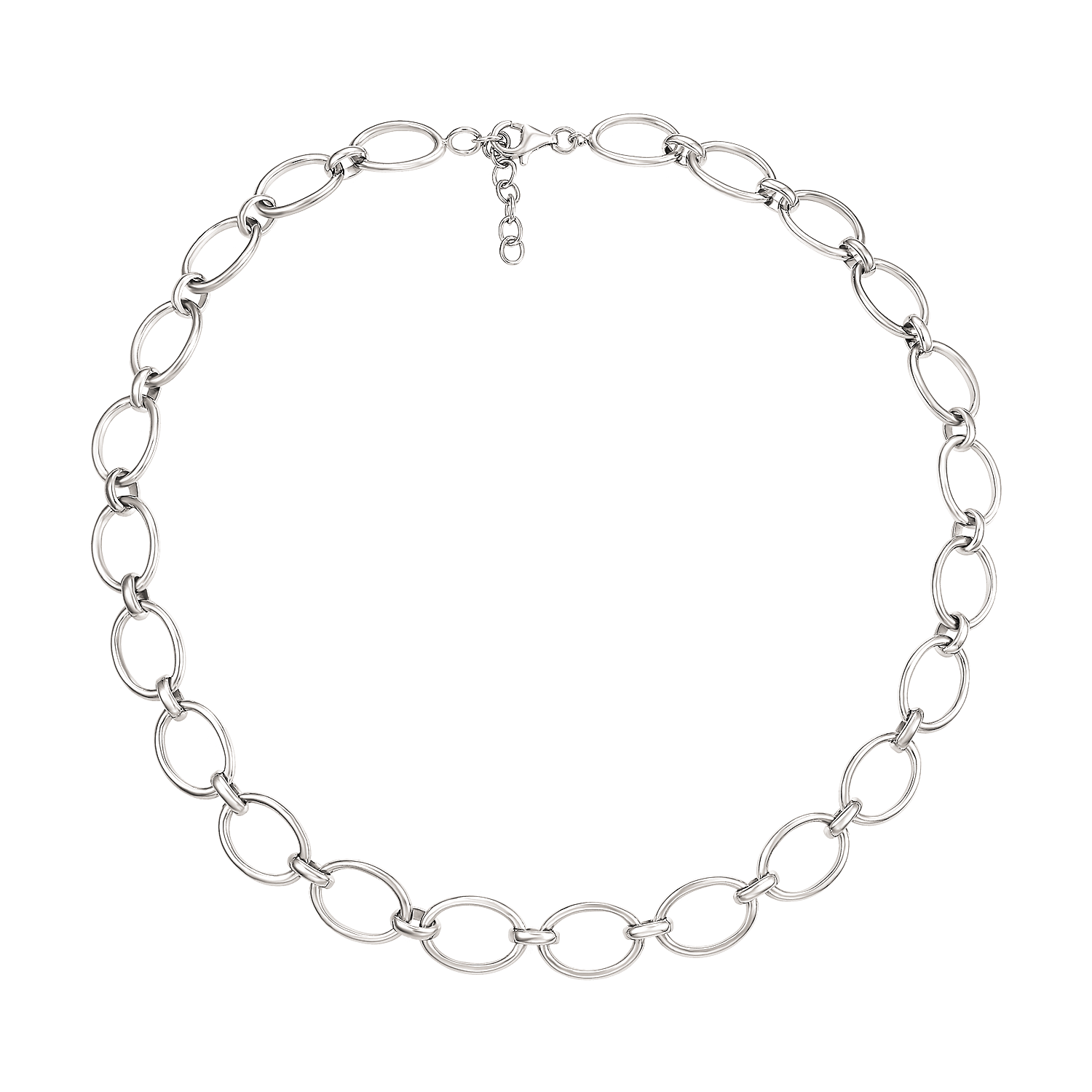 Støvring Design Sølv Collier med Ovale Led 16254043