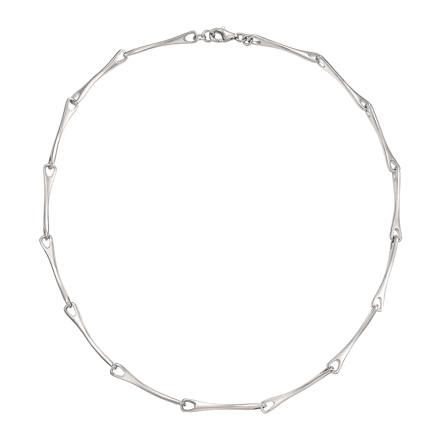 Støvring Design Sølv Collier bugget aflang pind 16254044