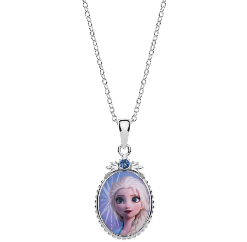 Disney Frost 2 Elsa Halskæde i Sølv med Blå Zirkonia 16333508