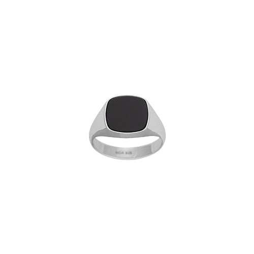 SON OF NOA Sølv Ring med Sort Onyx 10670000956