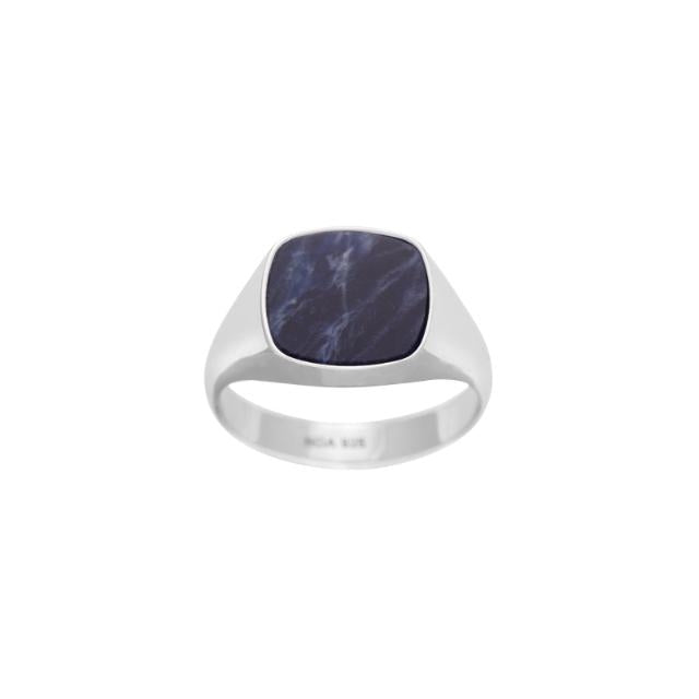SON OF NOA Sølv Ring med Blå Sodalite 10670020956