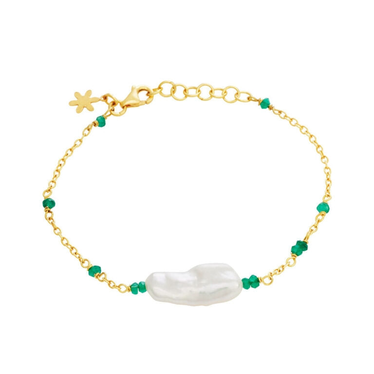 Susanne Friis Bjørner Armbånd med Agat og Ferskvandsperle 1877-2-566