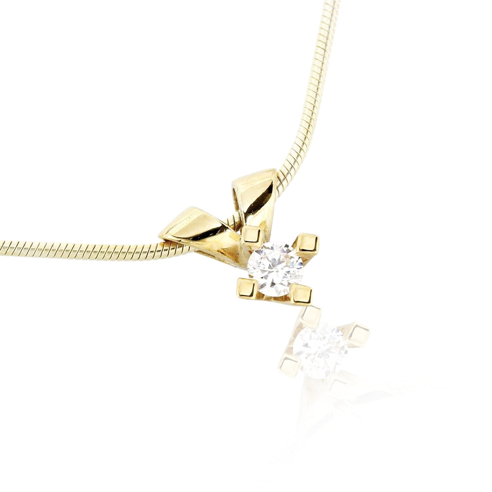 Jan Jørgensen Jewelz 14kt Guld Vedhæng med 0,15ct Diamant