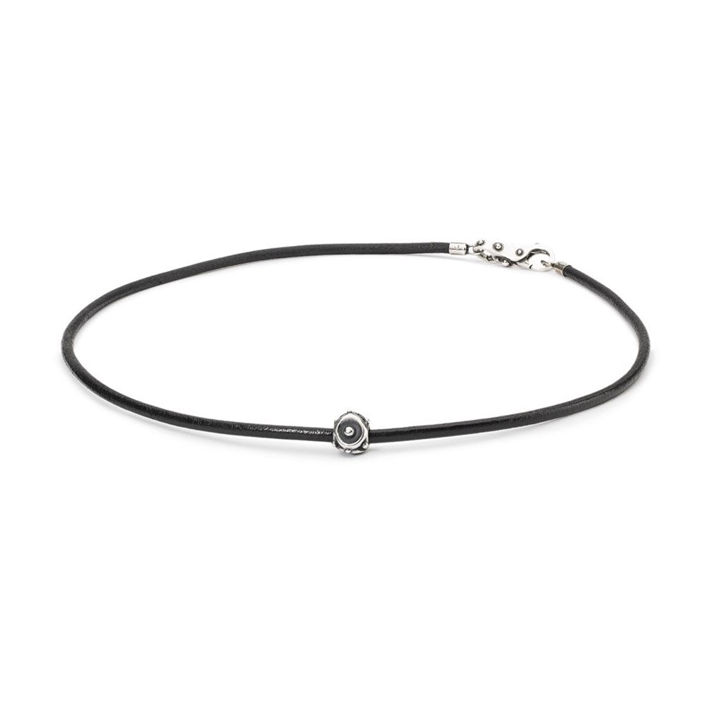 Trollbeads/Troldekugler Læderhalskæde uden lås, sort 42 cm TLENE-00003
