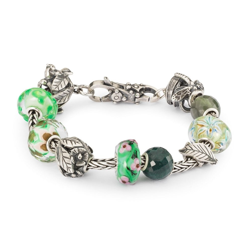 Trollbeads/Troldekugler Rund Grøn Facetteret Calcedon TSTBE-00034
