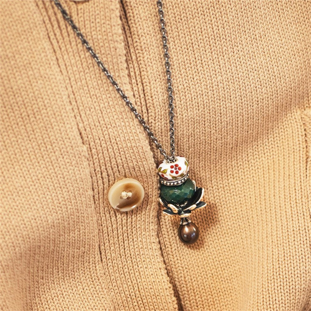 Trollbeads/Troldekugler Grøn chalcedon TSTBE-20046