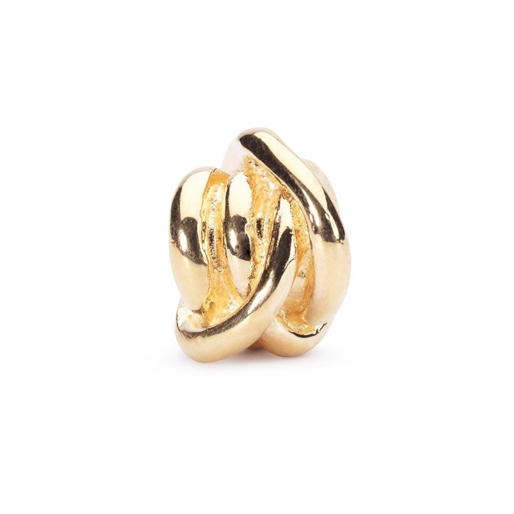 Trollbeads/Troldekugler Lykkeknude, guld kugle TAUBE-00064