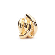 Trollbeads/Troldekugler Lykkeknude, guld kugle TAUBE-00064