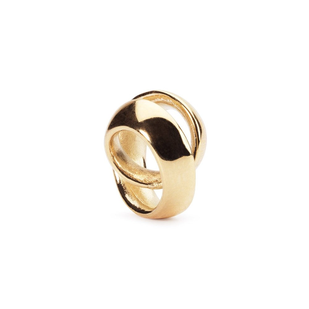 Trollbeads/Troldekugler Grib chancen, guld kugle TAUBE-00096