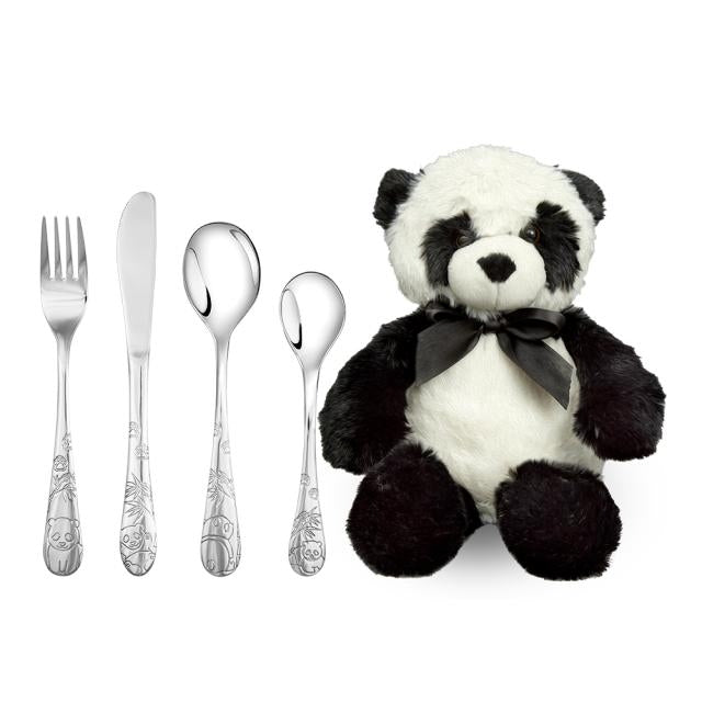 Nordahl Andersen Gavesæt med Panda Børnebestik og Bamse 93002527007