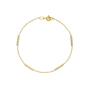 Lund Copenhagen 9kt Guld Armbånd med Aflange Led 3011125