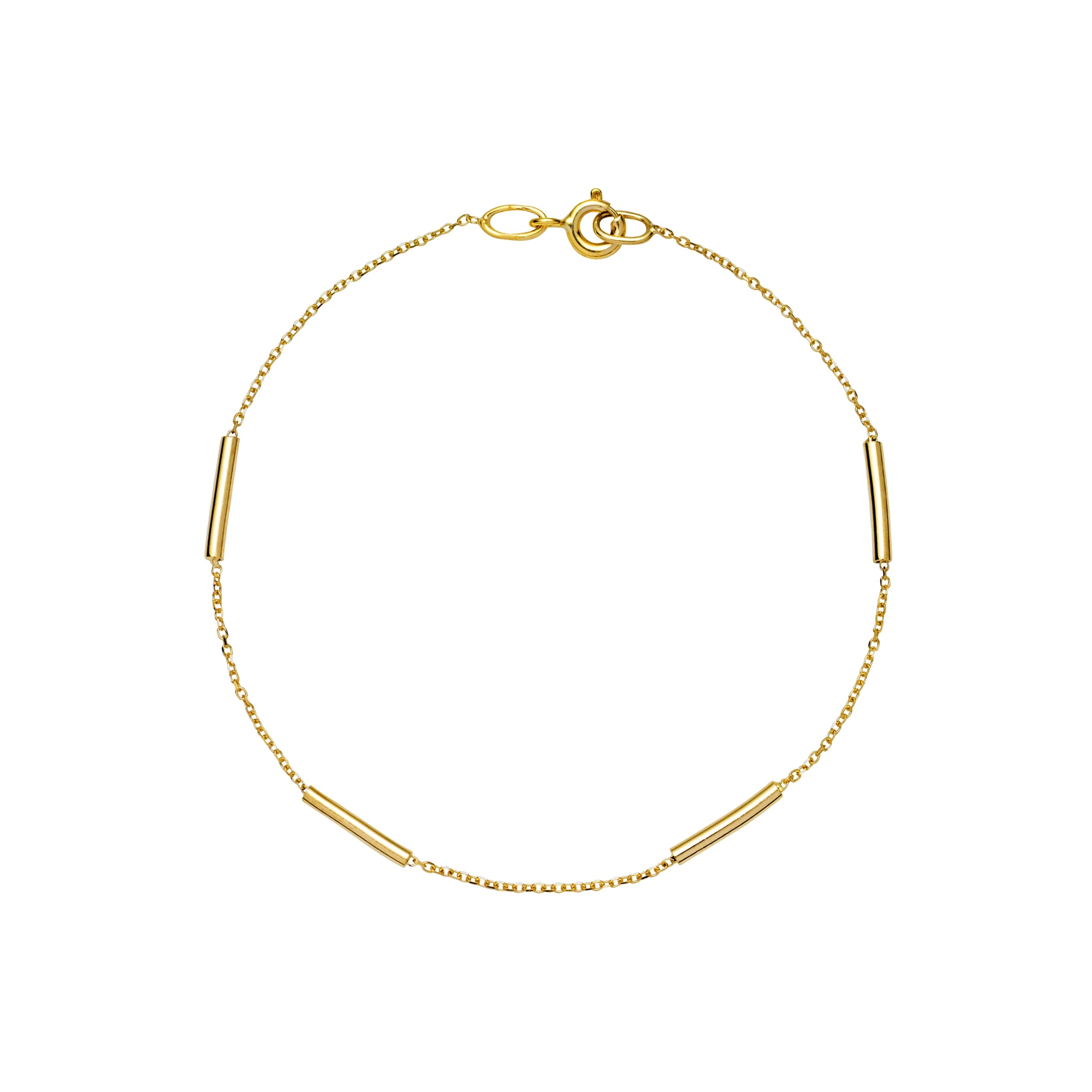 Lund Copenhagen 9kt Guld Armbånd med Aflange Led 3011125