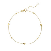 Lund Copenhagen 9kt Guld Armbånd med Kugler 3011218