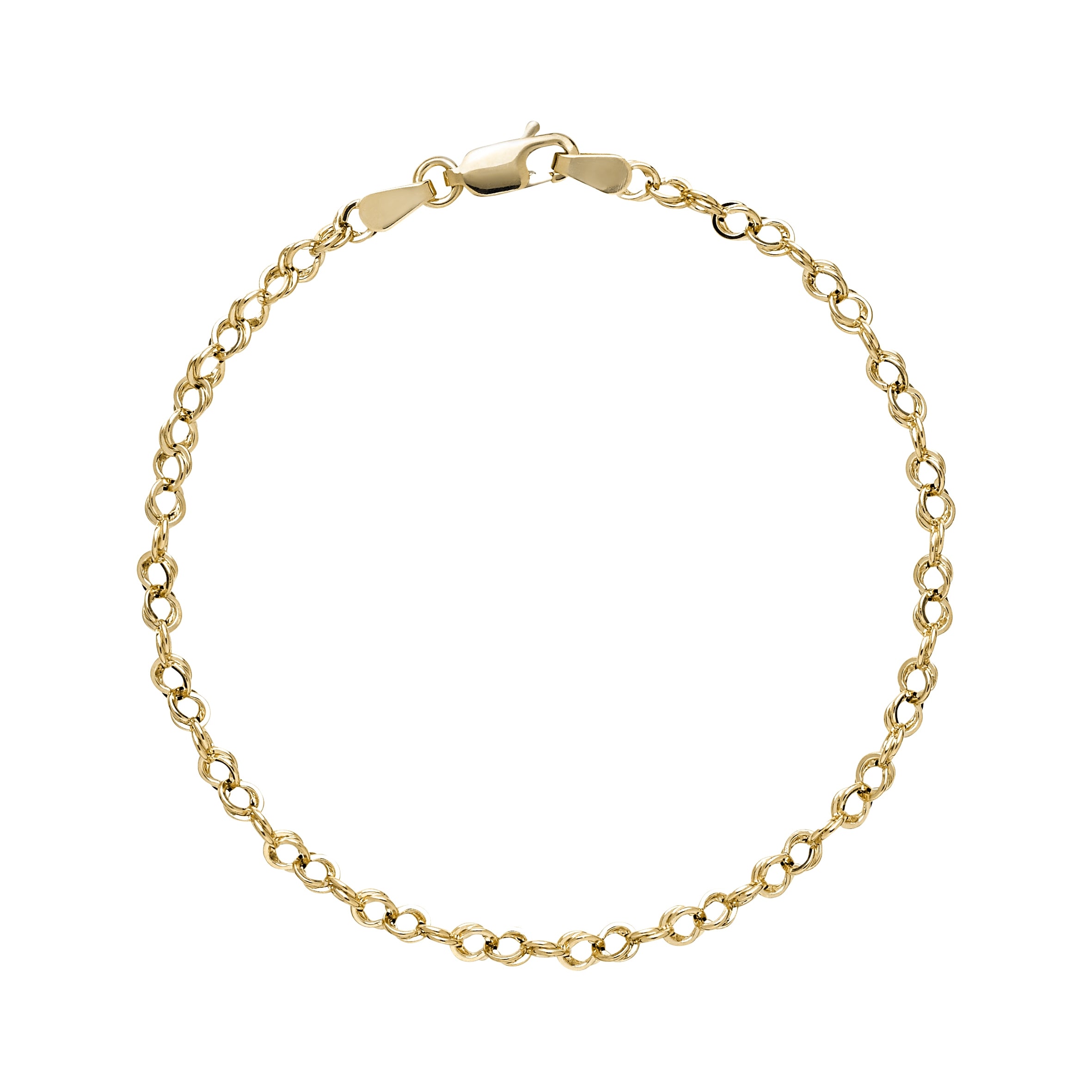 Lund Copenhagen 9kt Guld Armbånd med Runde Led 3011232