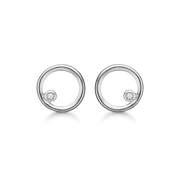 Støvring Design Sølv Ørestik med i alt 0,005ct Diamant 30223008