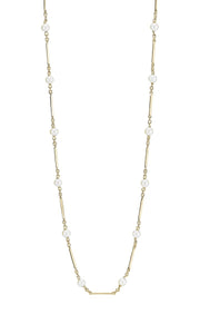 Lund Copenhagen 8kt Guld Collier med Ferskvands Perler 3024336-33