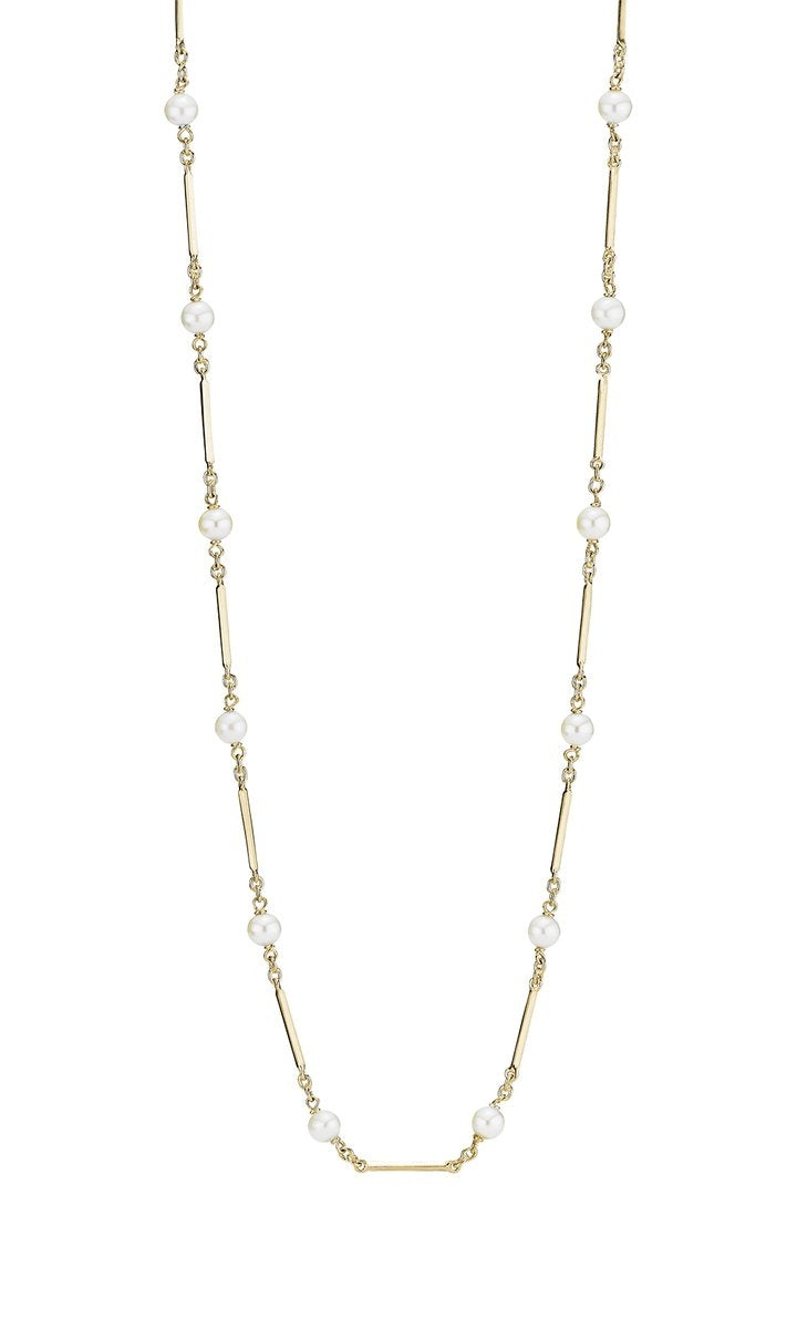 Lund Copenhagen 8kt Guld Collier med Ferskvands Perler 3024336-33