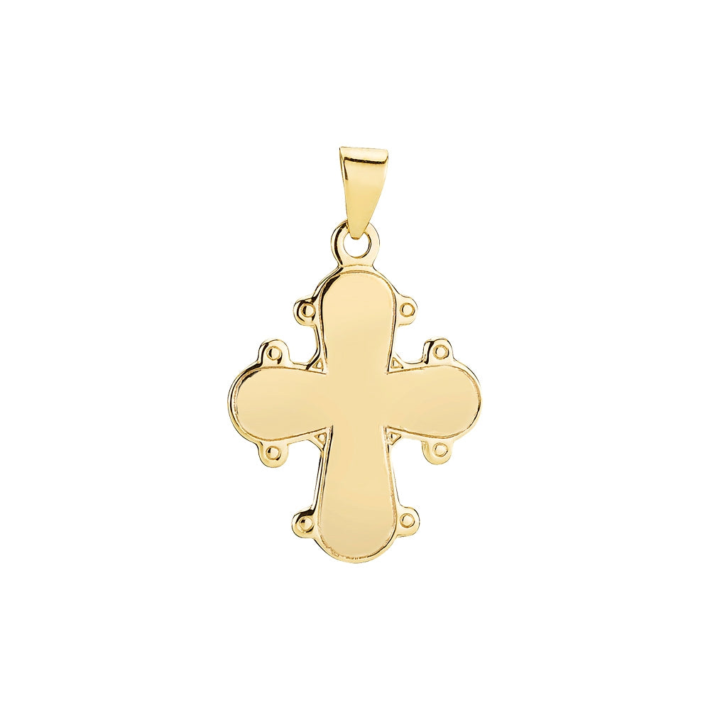 Lund Copenhagen 8kt Guld Dagmarkors 16x13mm Blank Bagside 306019-UG