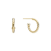 Lund Copenhagen 9kt Guld Snoret Creol 10mm 3091239-4