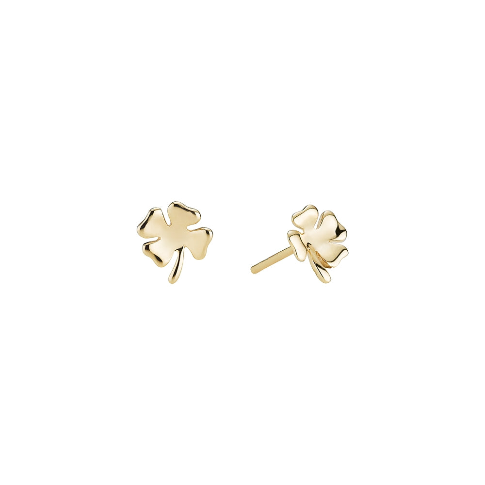 Lund Copenhagen 8kt guld kløver ørestikker 6mm 309398-4