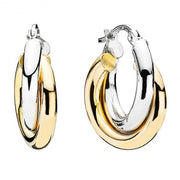 Lund Copenhagen 2 farvet Creoler 8 kt 309512
