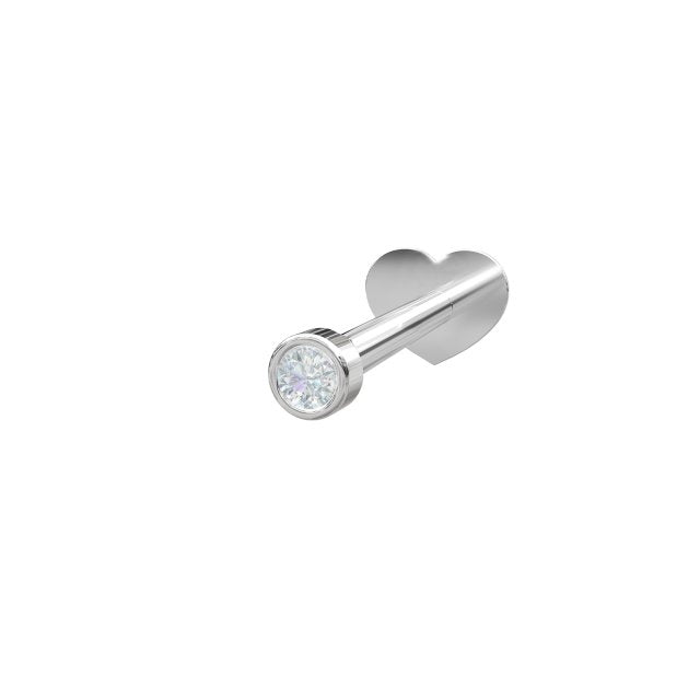 Nordahl Jewellery Sølv Labret-Piercing 1,5mm Zirkon  30140080900