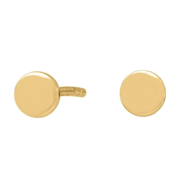 Nordahl Jewellery Forgyldt 4mm Rund Plade Ørestik 30255025900