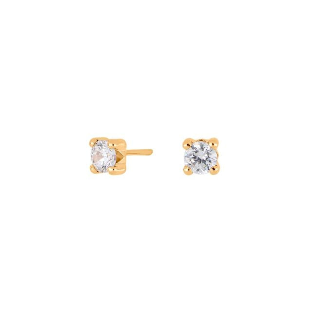 Nordahl Andersen 14kt Guld Ørestik med 4mm Zirkonia 30310400500