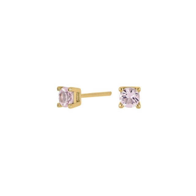 Joanli Nor Helennor Ørestik med Lyserød Zirkonia 4mm 30453015900