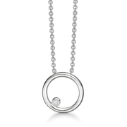 Støvring Design Sølv Collier med 0,025ct Diamant 36223008