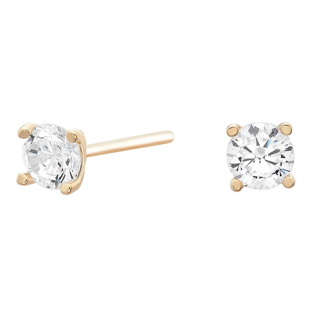Nordahl Andersen 14kt Guld Ørestik med 4mm Zirkonia 30821010500