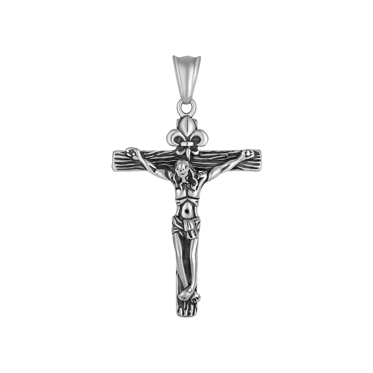 Støvring Design Stål vedhæng med jesus på kors 31x41mm 44244993