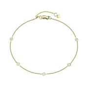 Bidstrup 18kt Guld Armbånd med 5 Diamanter i alt 0,25ct