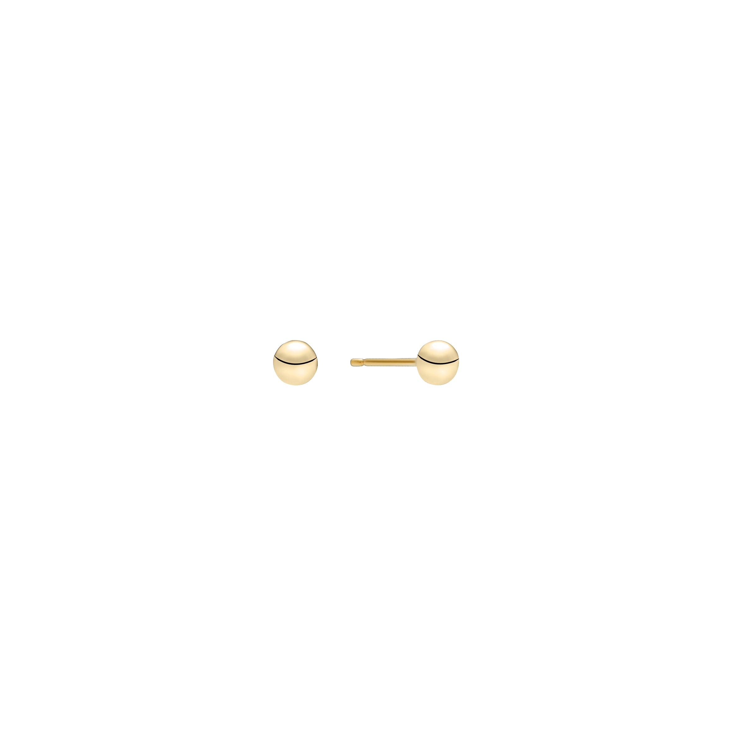Lund Copenhagen 14kt Guld Kugle Ørestik i 4mm 509084-4