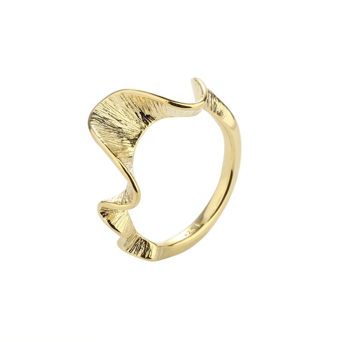 Aqua Dulce Rhumba forgyldt sølv ring 5183