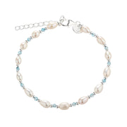 Aqua Dulce Coast blue armbånd i sølv 5321