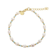 Aqua Dulce Coast blue armbånd i forgyldt sølv 5322