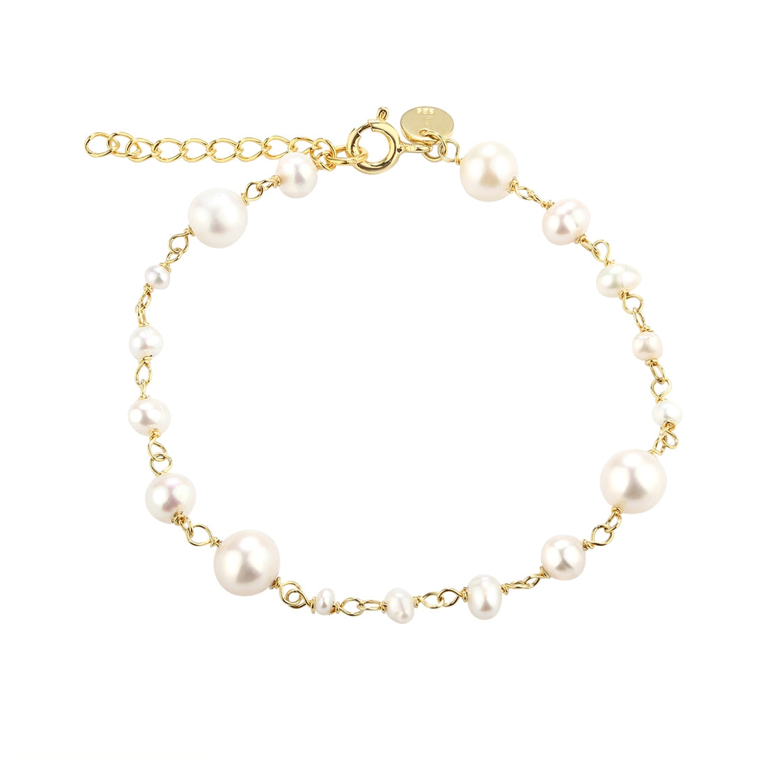 Aqua Dulce Ghita armbånd i forgyldt sølv 5598