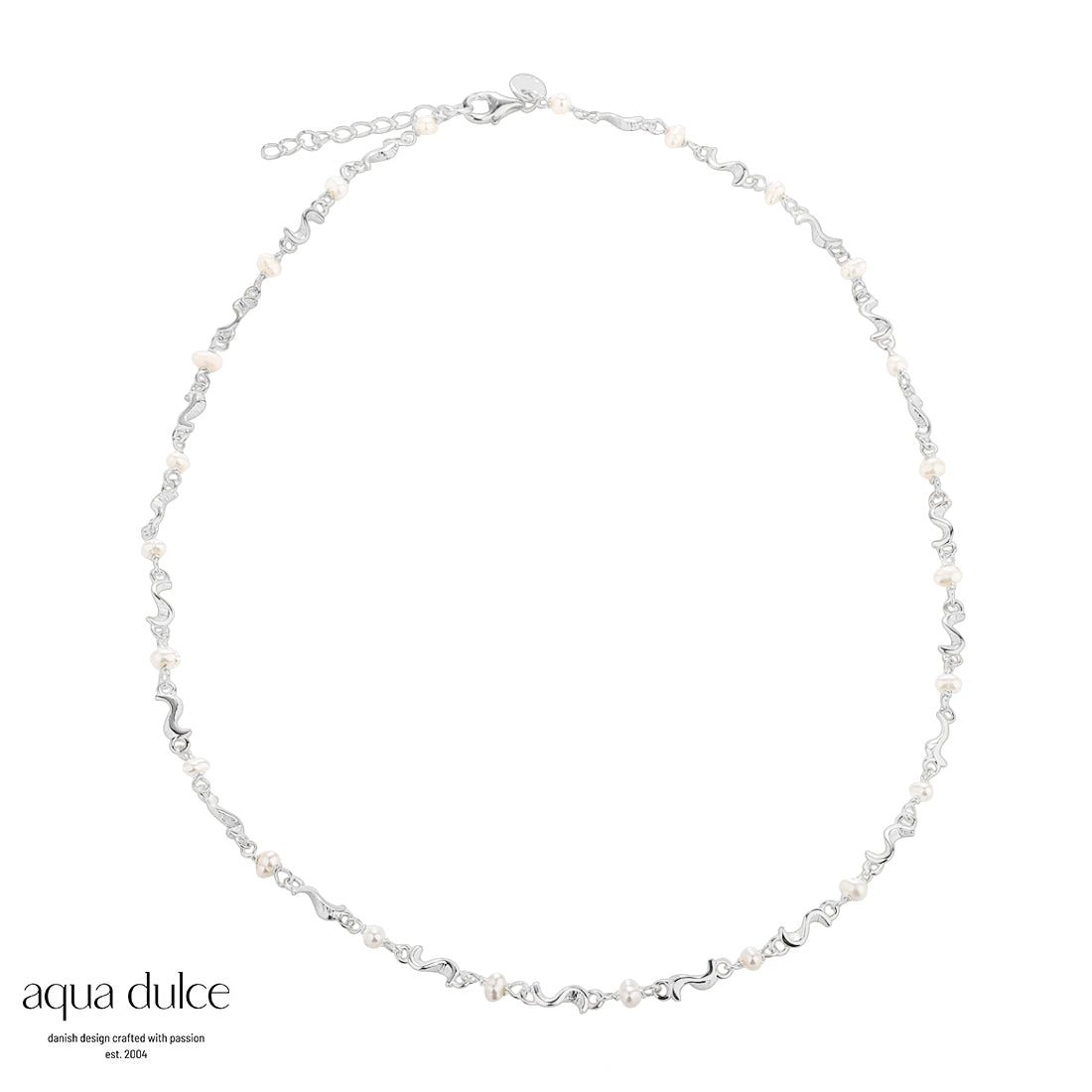 Aqua Dulce Rhumba Pearl Halskæde i Sølv 5178