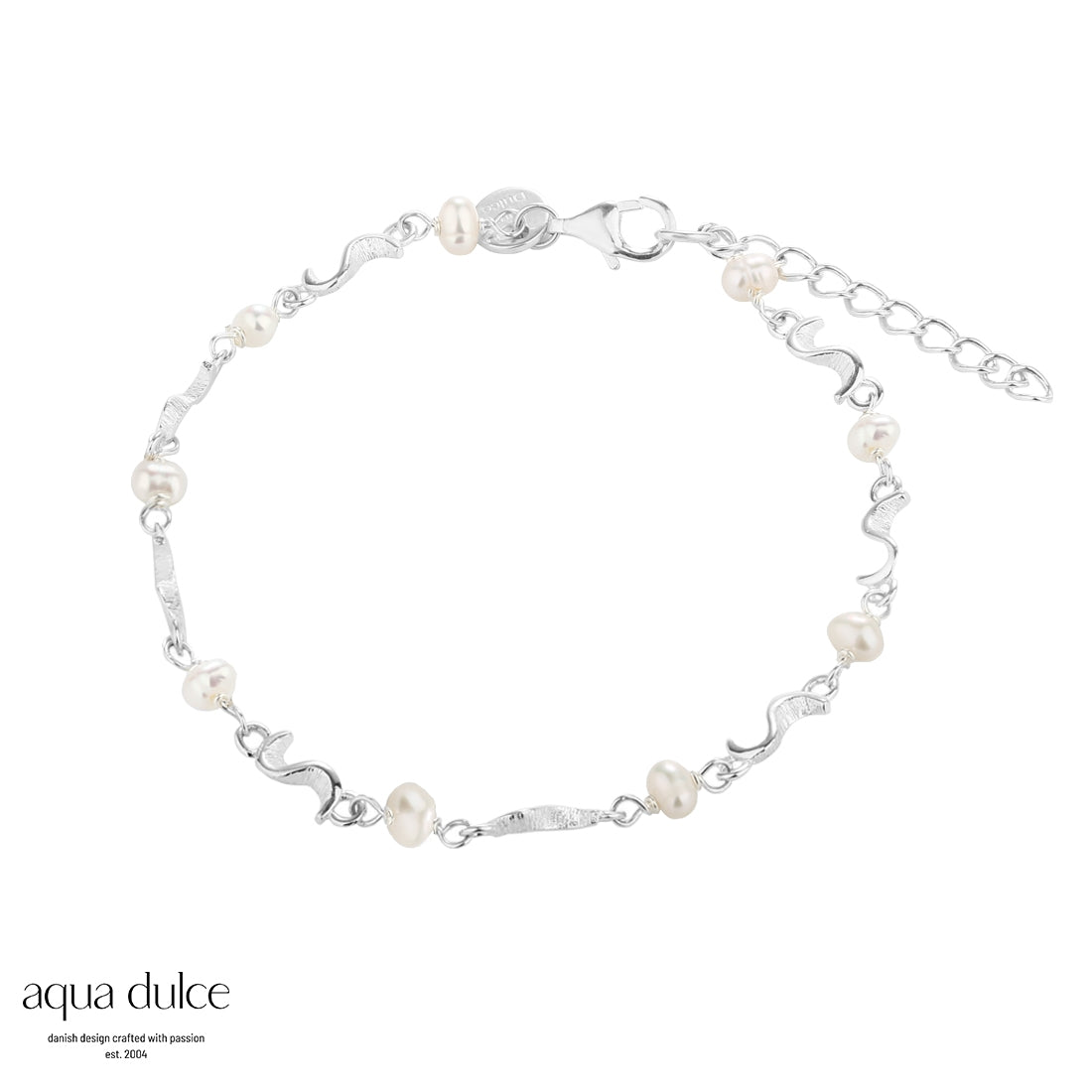Aqua Dulce Rhumba Pearl Armbånd i Sølv 5105