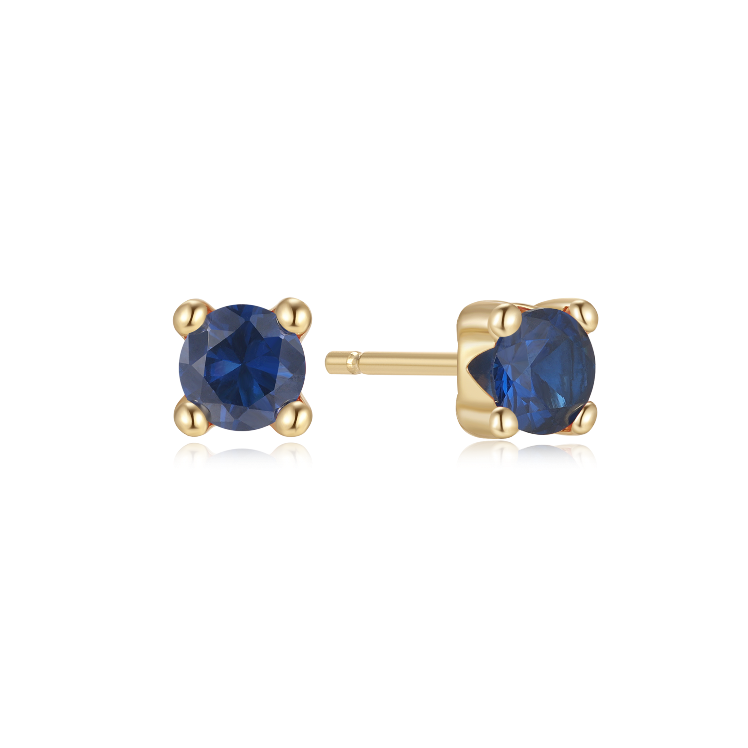 Støvring Design 8kt Guld Ørestik med 4mm syntetisk Safir 60117655