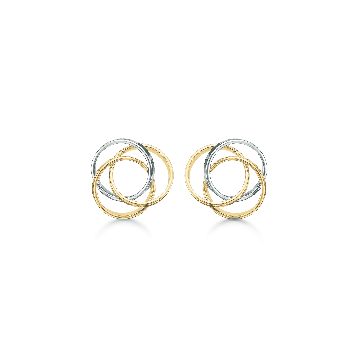 Støvring Design 8kt Ørestik med 3 Ringe 60117690