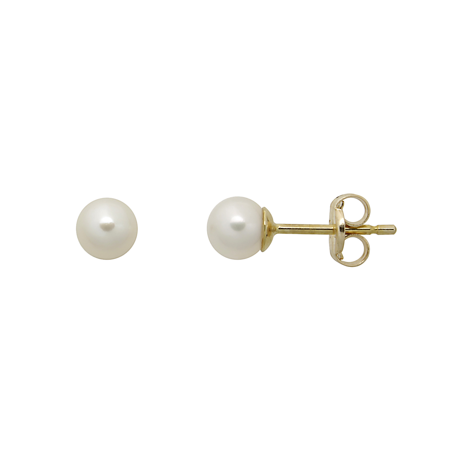 Støvring Design 8 kt. perle ørestikker 4mm 60117874