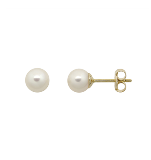 Støvring Design 8kt Guld Ørestik med 5mm Kultur Perle 60117875