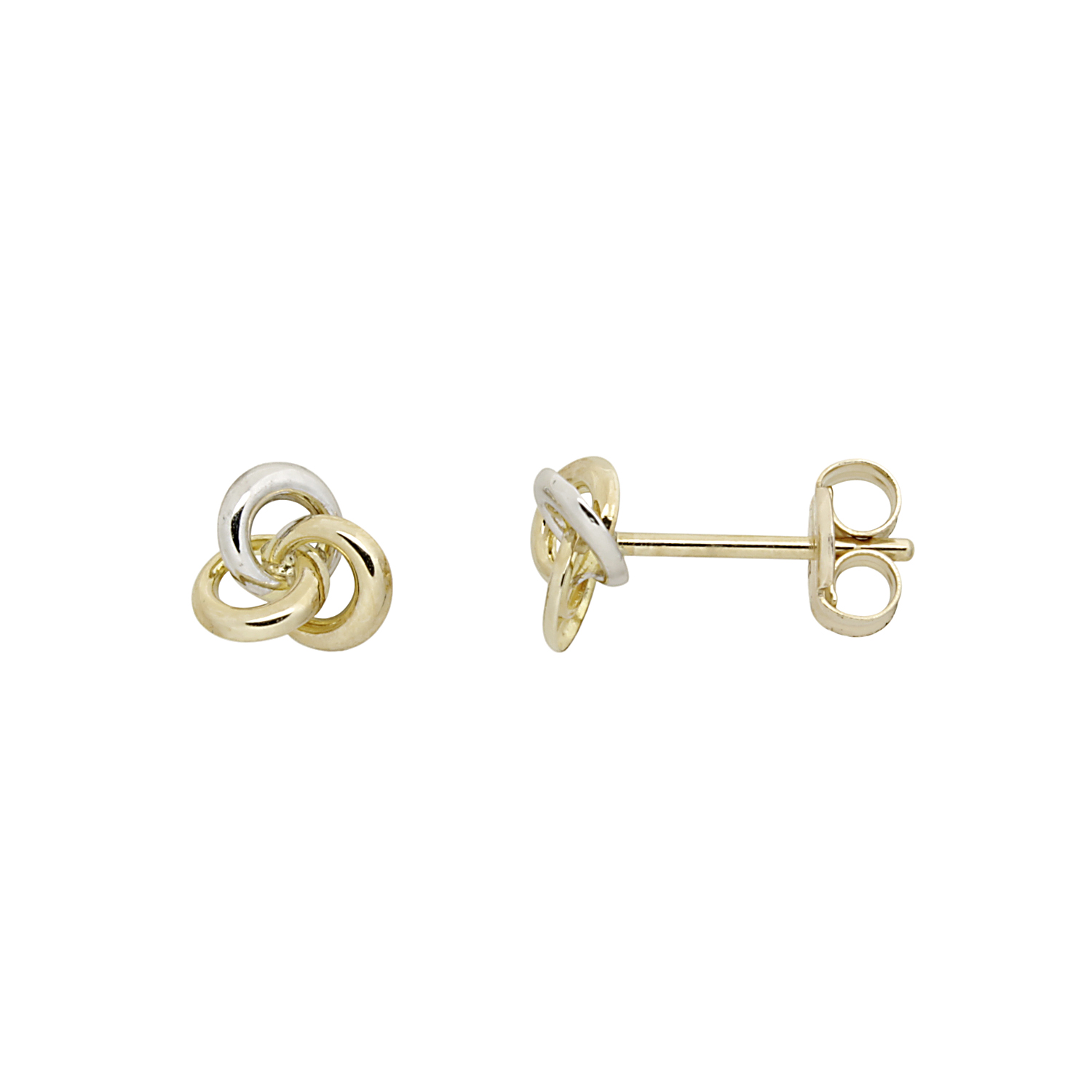 Støvring Design 8kt Guld 2 farvet knude ørestik 60117967